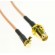 Пигтейл кабель антенный переходник MMCX to SMA - 10CM угловой pigtail