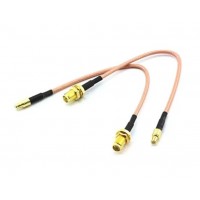 Пигтейл кабель антенный переходник MMCX to SMA - 15CM прямой pigtail