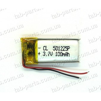 Батарея (аккумулятор) для видео регистратора, BlueTooth гарнитуры 110мАч , Li-Pol 3.7В, 25*12*5 мм