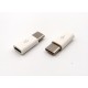 Переходник micro USB - Type-C белый