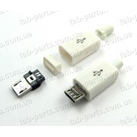 Роз'єм для планшета №30 micro USB білий