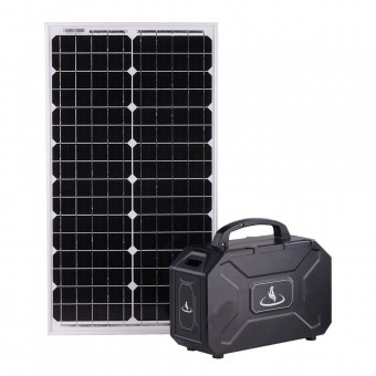 УМБ Портативный источник питания 360Wh (3.7v 90000 mAH) с розеткой 220В, 4xUSB, 3x12v DC черный (NPS003Pb30-BL)