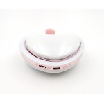 Зеркало карманное с подсветкой, подогревом рук и Power Bank 4500Mah белое сердце (SM-L4-W) УЦЕНКА !!!