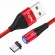 Магнитный кабель синхронизации Topk microUSB 1m 2.4A 360° красный (TK60U-VER2-RD)