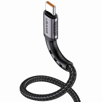 Кабель синхронизации Usams USB Type-C 1.2m 5A нейлоновый черный (US-SJ289-BL)