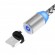 Магнитный кабель для зарядки Topk 3 в 1 360° Silver (TK17-3-VER2-SL)