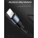 Кабель синхронизации Usams 3в1 MicroUSB, USB Type-C, IPhone 1.2m 3A нейлоновый черный (US-SJ316-BL)