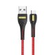 Кабель синхронизации Usams MicroUSB 1m 2.1A нейлоновый красный (US-SJ389-RD)