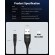Магнитный кабель синхронизации Topk microUSB  QC3.0 1m 5A 360° нейлоновый черный (TK08U-VER2-BL)