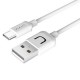 Кабель синхронизации Usams USB Type-C 1m 2A белый (US-SJ099-WT)