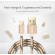 Кабель синхронізації Topk USB Type-C 1m 3A нейлоновий gold (TK09C-VER2-GD)