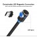 Магнитный кабель для зарядки Topk microUSB 1m 2.4A 360° черный (TK30U-VER2-BL)