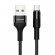 Кабель синхронизации Usams microUSB 1.2m 2A нейлоновый черный (US-SJ224-BL)