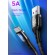 Кабель синхронизации Usams USB Type-C 1.2m 5A нейлоновый черный (US-SJ322-BL)
