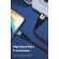 Кабель синхронизации Topk USB Type-C 1m 3A нейлоновый серый (TK83C-VER2-GR)