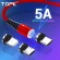 Магнитный кабель синхронизации Topk 3в1 1m 5A 360° красный (TK08-3-VER2-RD)