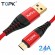 Кабель синхронизации Topk microUSB 1m 2.4A нейлоновый черный (TK42U-VER2-BL)