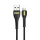 Кабель синхронизации Usams MicroUSB 1m 2.1A нейлоновый черный (US-SJ389-BL)