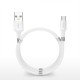 Магнитный кабель зарядки и синхронизации Topk USB Type-C 1m 3A белый (TK07C-VER2-WT)