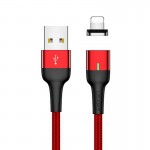 Магнитный кабель синхронизации Usams iPhone 1m 2.1A красный (US-SJ326-RD)