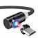 Магнитный кабель для зарядки Topk microUSB 2m 2.4A 360° черный (TK51U2-VER2-BL)