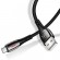 Кабель синхронизации Usams MicroUSB 1.2m 2.1A с авто отключением нейлоновый черный (US-SJ346-BL)