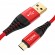 Кабель синхронизации Topk microUSB 1m 2.4A нейлоновый красный (TK42U-VER2-RD)