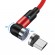 Магнитный кабель для зарядки Topk microUSB 1m 2.4A 540° красный (TK59U-VER2-RD)
