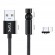 Магнитный кабель для зарядки Topk microUSB 1m 2.4A 540° черный (TK68U-VER2-BL)