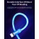 Светящийся магнитный кабель для зарядки Topk microUSB 1m 2.4A 360° голубой (TK67U-VER2-BE)