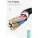 Кабель синхронизации Usams 3в1 MicroUSB, USB Type-C, IPhone 1.2m 2A черный (US-SJ324-BL)