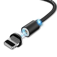 Магнитный кабель для зарядки Usams iPhone 1m 2.1A 360° черный (US-SJ292-BL)