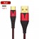 Кабель синхронизации Topk microUSB 1m 2.4A нейлоновый красный (TK83U-VER2-RD)