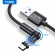 Магнитный кабель для зарядки Topk microUSB 1m 2.4A 540° черный (TK68U-VER2-BL)