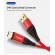 Кабель синхронизации Topk USB Type-C 1m 3A нейлоновый красный (TK42C-VER2-RD)