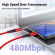 Кабель синхронизации Topk PD USB Type-C Power Delivery 60W 3A 1m нейлоновый красный (TKP42C-VER2-RD)