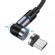 Магнитный кабель для зарядки Topk microUSB 1m 2.4A 540° черный (TK59U-VER2-BL)
