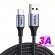 Кабель синхронізації Topk USB Type-C 1m 3A сірий нейлоновий (TK10C-VER2-GR)