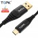 Кабель синхронизации Topk USB Type-C 1m 3A нейлоновый красный (TK42C-VER2-RD)
