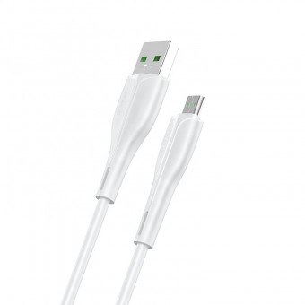 Кабель синхронизации Usams MicroUSB быстрая зарядка для OPPO 1m 4A 7pin белый (US-SJ375-WT)