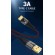 Кабель синхронизации Topk USB Type-C 1m 3A нейлоновый серый (TK83C-VER2-GR)