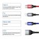Кабель синхронизации Usams 4в1+ OTG - MicroUSB, USB Type-C, IPhone 1.5m 2A нейлоновый черный (US-SJ420-BL)