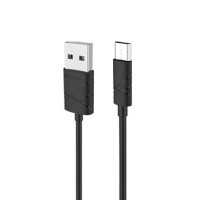 Кабель синхронизации Usams U-Gee Series MicroUSB 1m 2.1A черный (US-SJ039-BL)