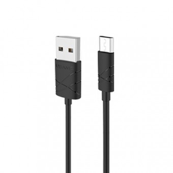 Кабель синхронизации Usams U-Gee Series MicroUSB 1m 2.1A черный (US-SJ039-BL)