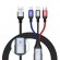 Кабель синхронизации Usams 4в1+ OTG - MicroUSB, USB Type-C, IPhone 1.5m 2A нейлоновый черный (US-SJ420-BL)