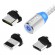 Магнитный кабель для зарядки Topk 3 в 1 360° Silver (TK17-3-VER2-SL)