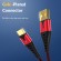Кабель синхронизации Topk microUSB 1m 2.4A нейлоновый красный (TK83U-VER2-RD)