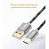 Кабель синхронизации Topk microUSB 1m 2.4A нейлоновый серый (TK09U-VER2-GR)