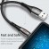 Кабель синхронизации Usams MicroUSB 1.2m 2.1A с авто отключением нейлоновый черный (US-SJ346-BL)