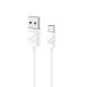 Кабель синхронизации Usams U-Gee Series USB Type-C 1m 2.1A белый (US-SJ042-WT)